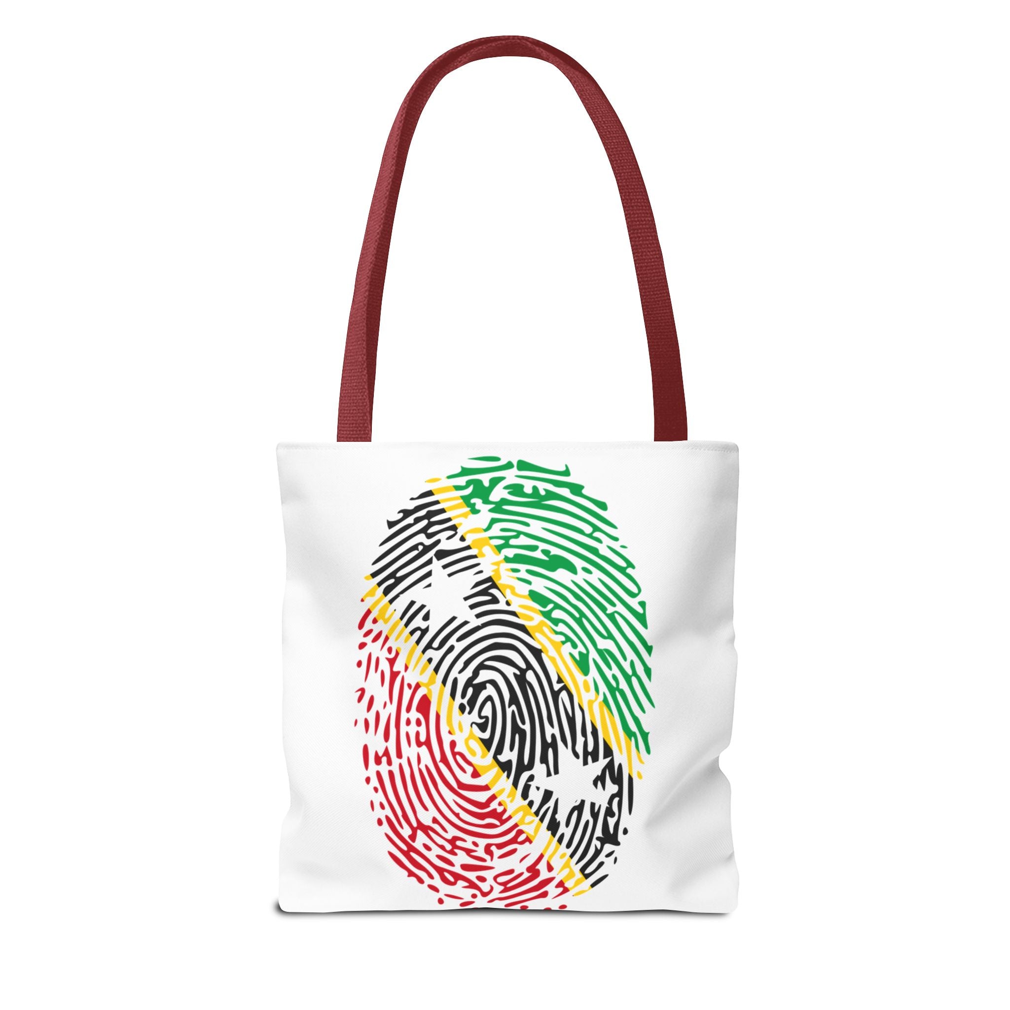 St. Kitts & Nevis Flag Fingerprint Tote