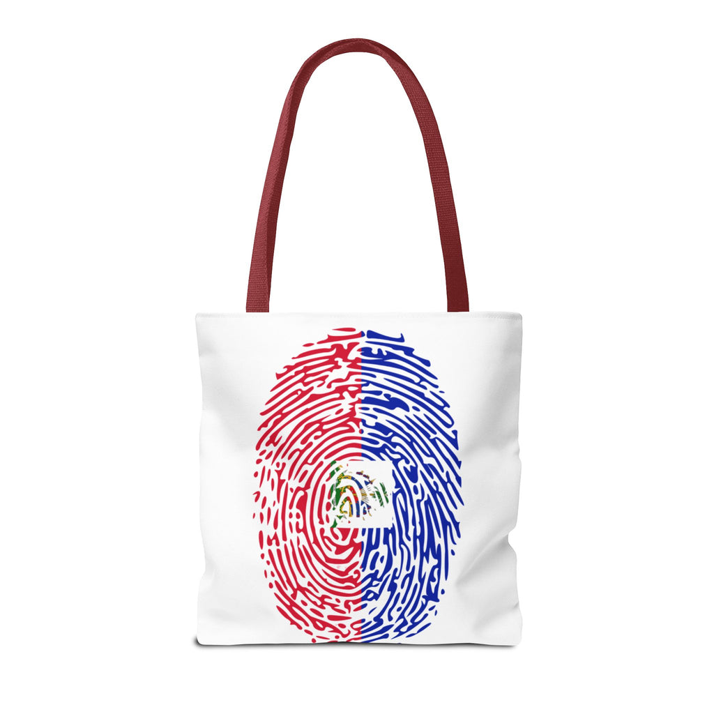 Haiti Flag Fingerprint Tote