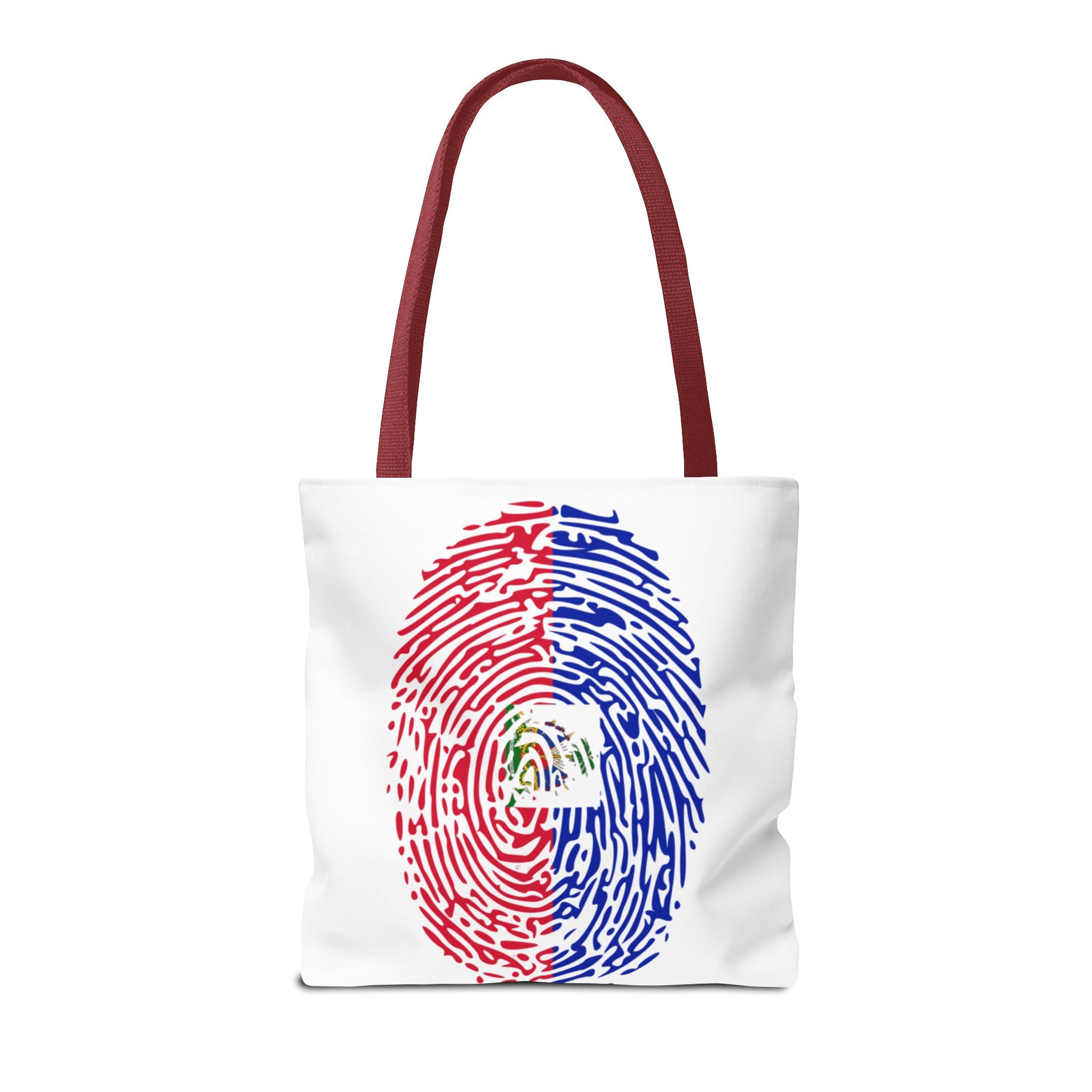Haiti Flag Fingerprint Tote