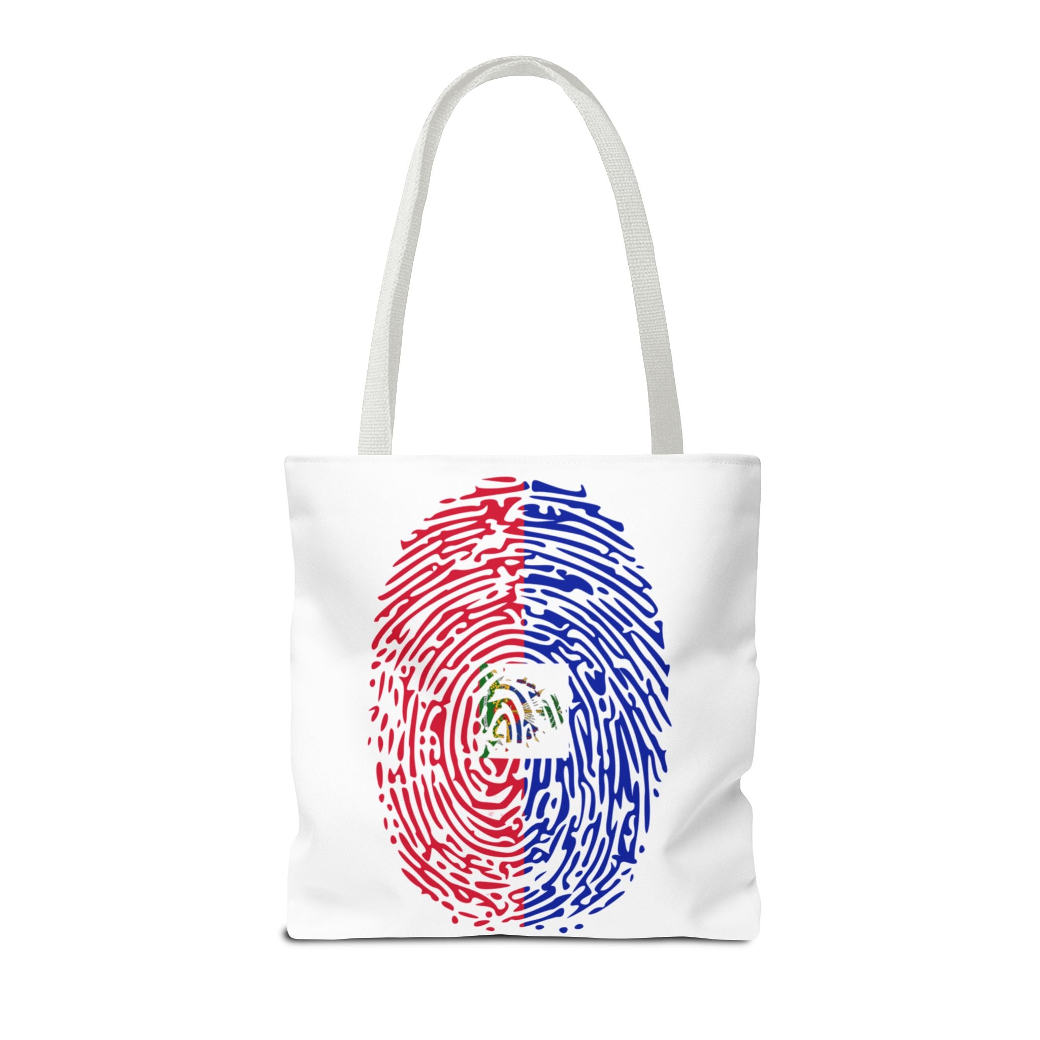 Haiti Flag Fingerprint Tote