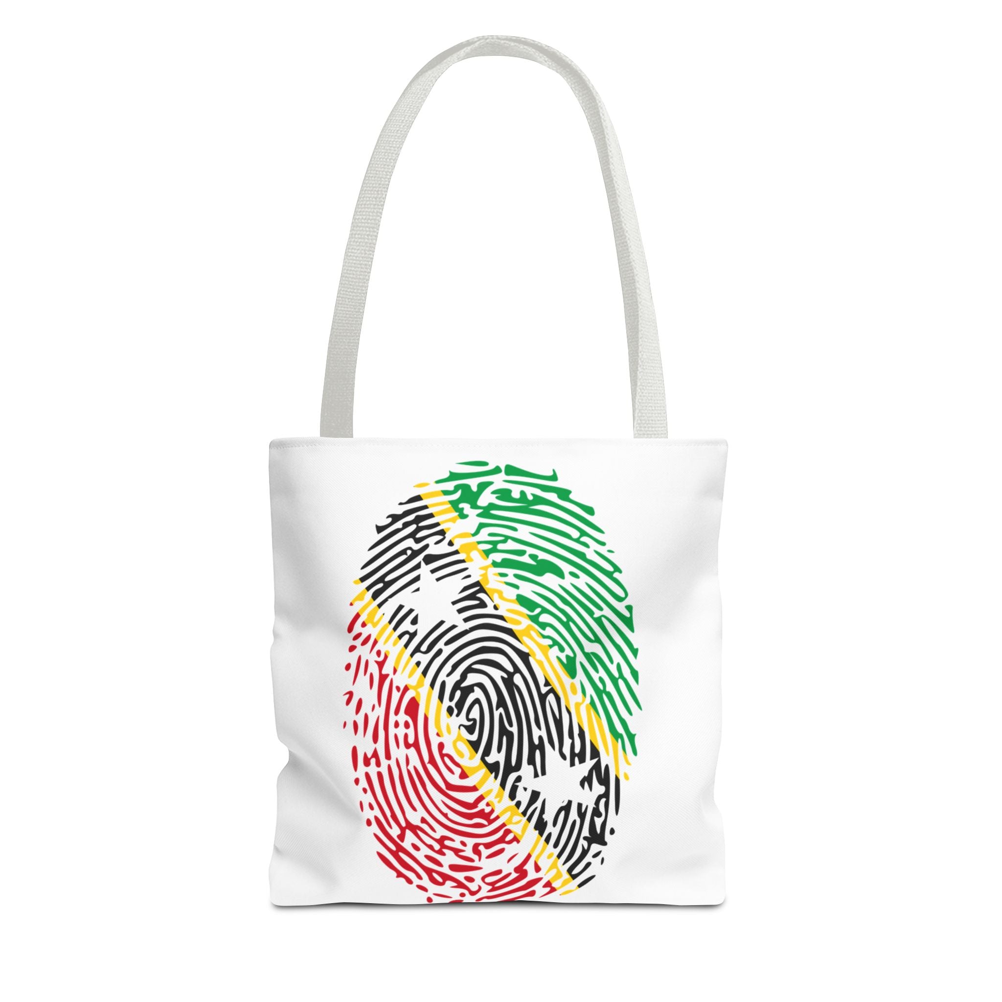 St. Kitts & Nevis Flag Fingerprint Tote