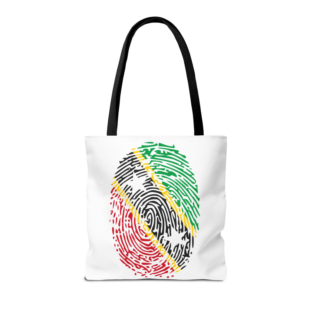 St. Kitts & Nevis Flag Fingerprint Tote