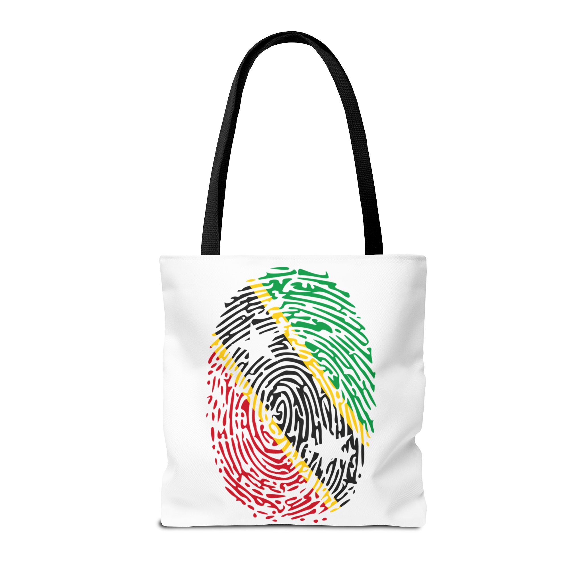 St. Kitts & Nevis Flag Fingerprint Tote