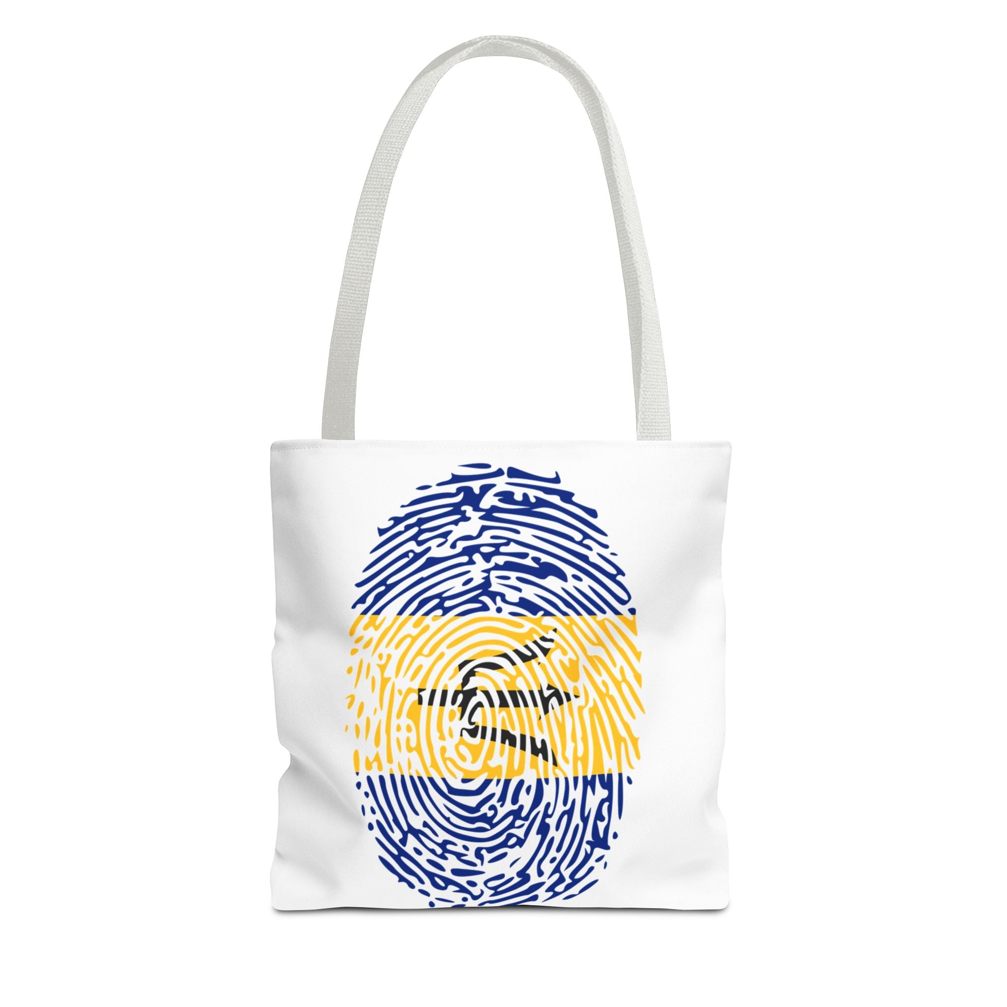 Barbados Flag Fingerprint Tote