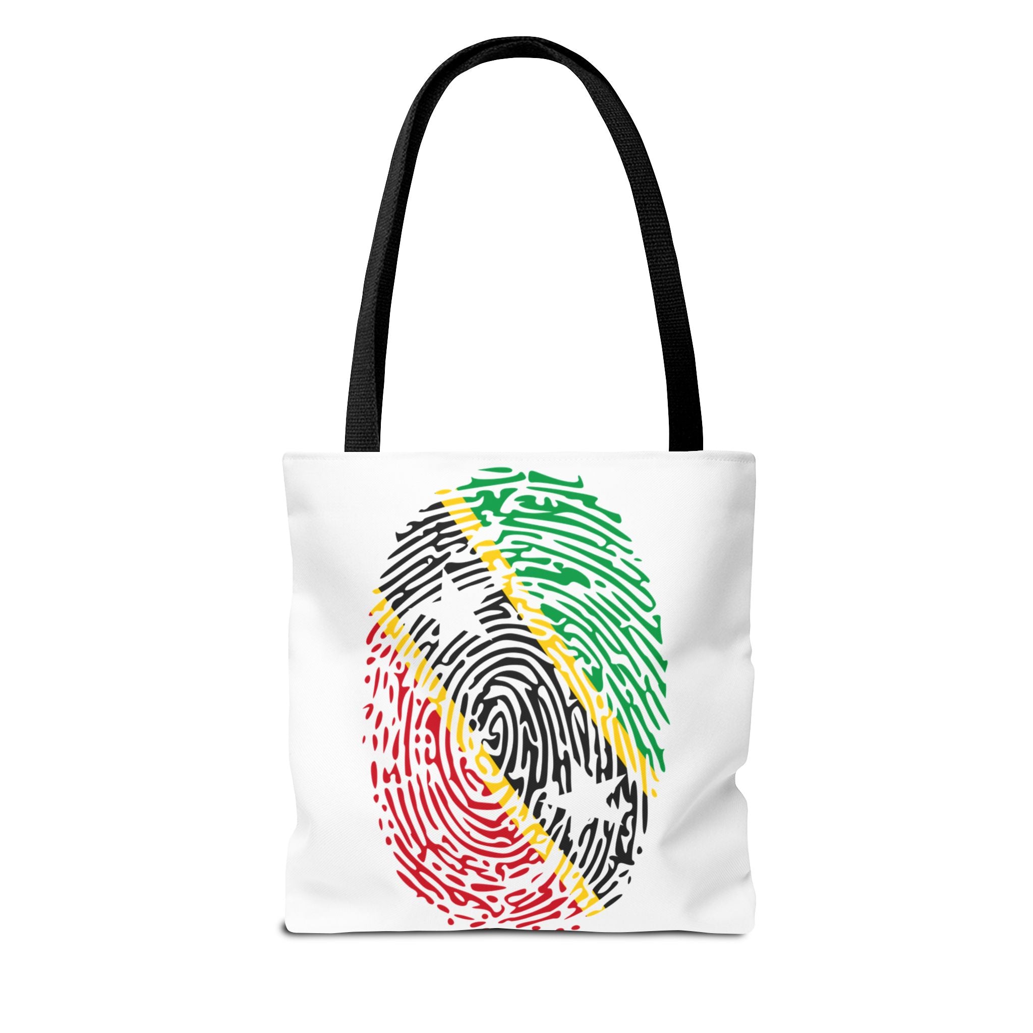St. Kitts & Nevis Flag Fingerprint Tote