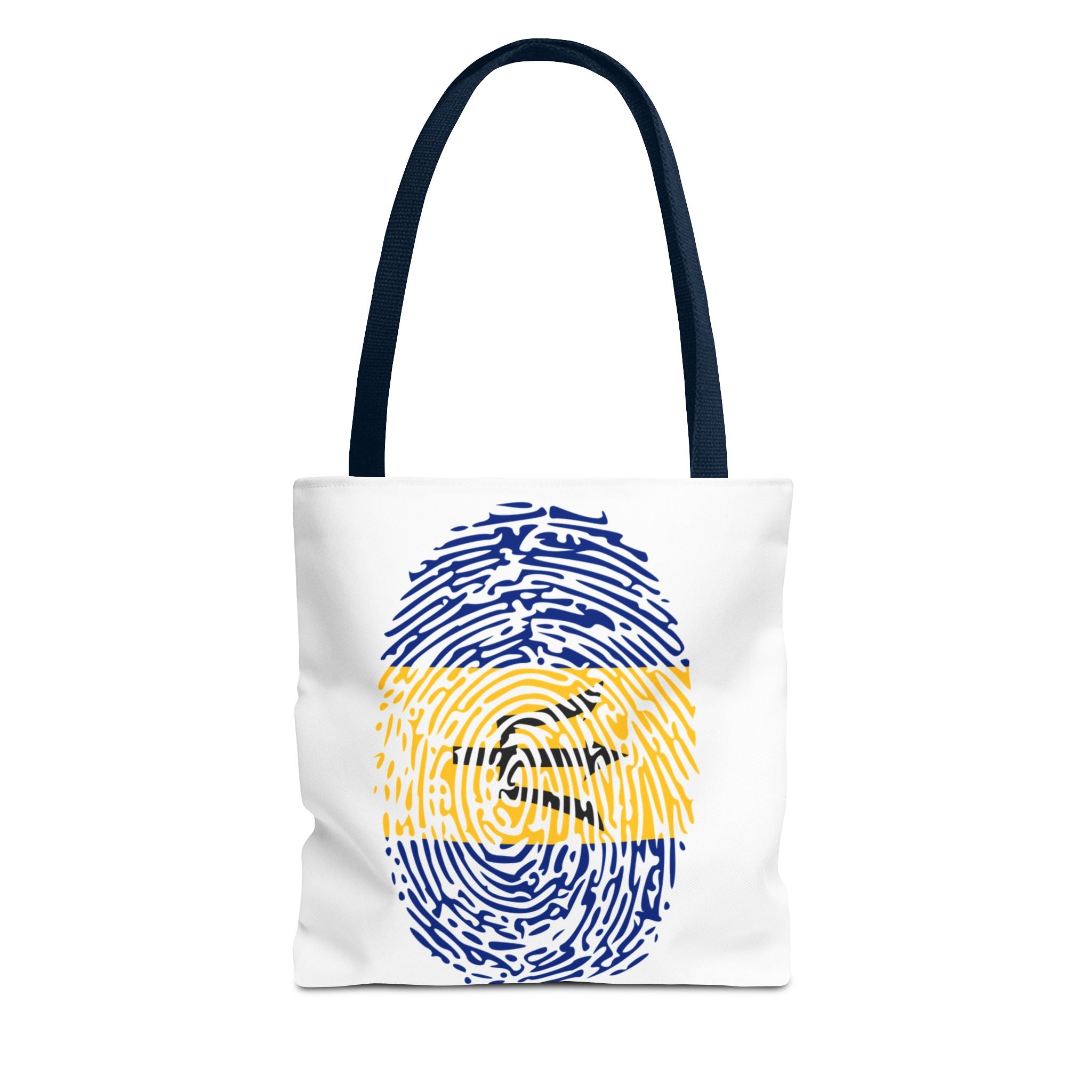 Barbados Flag Fingerprint Tote