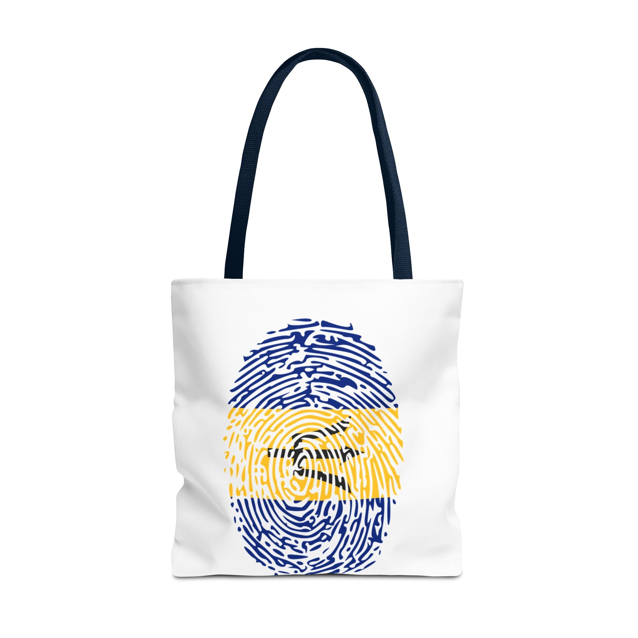 Barbados Flag Fingerprint Tote
