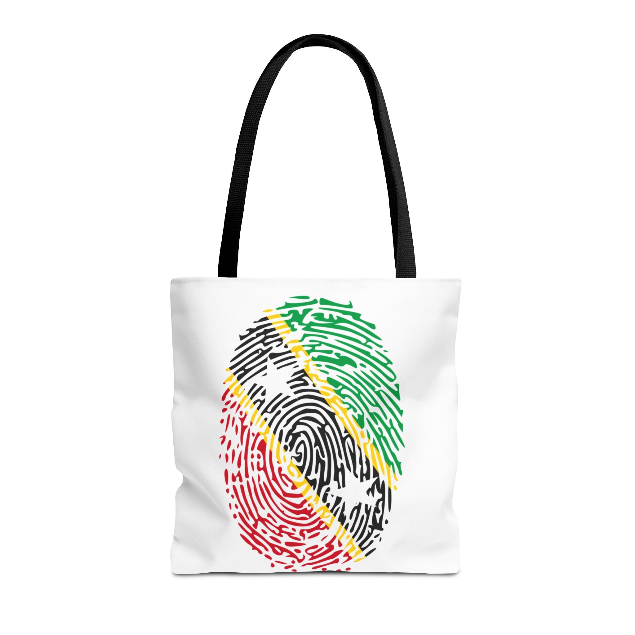 St. Kitts & Nevis Flag Fingerprint Tote