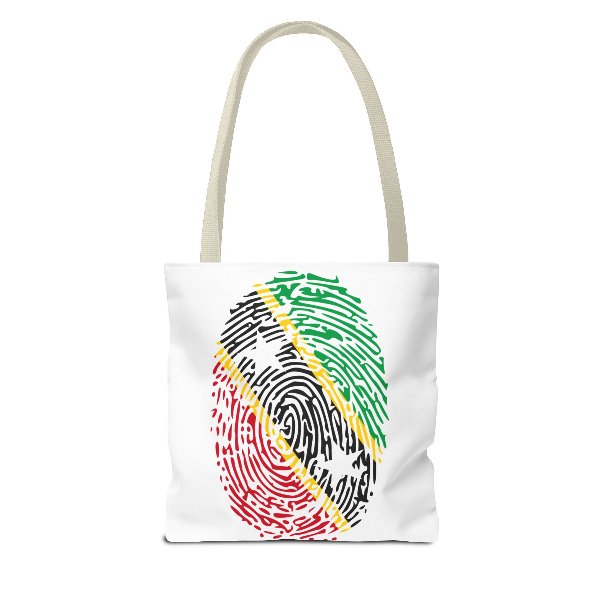 St. Kitts & Nevis Flag Fingerprint Tote