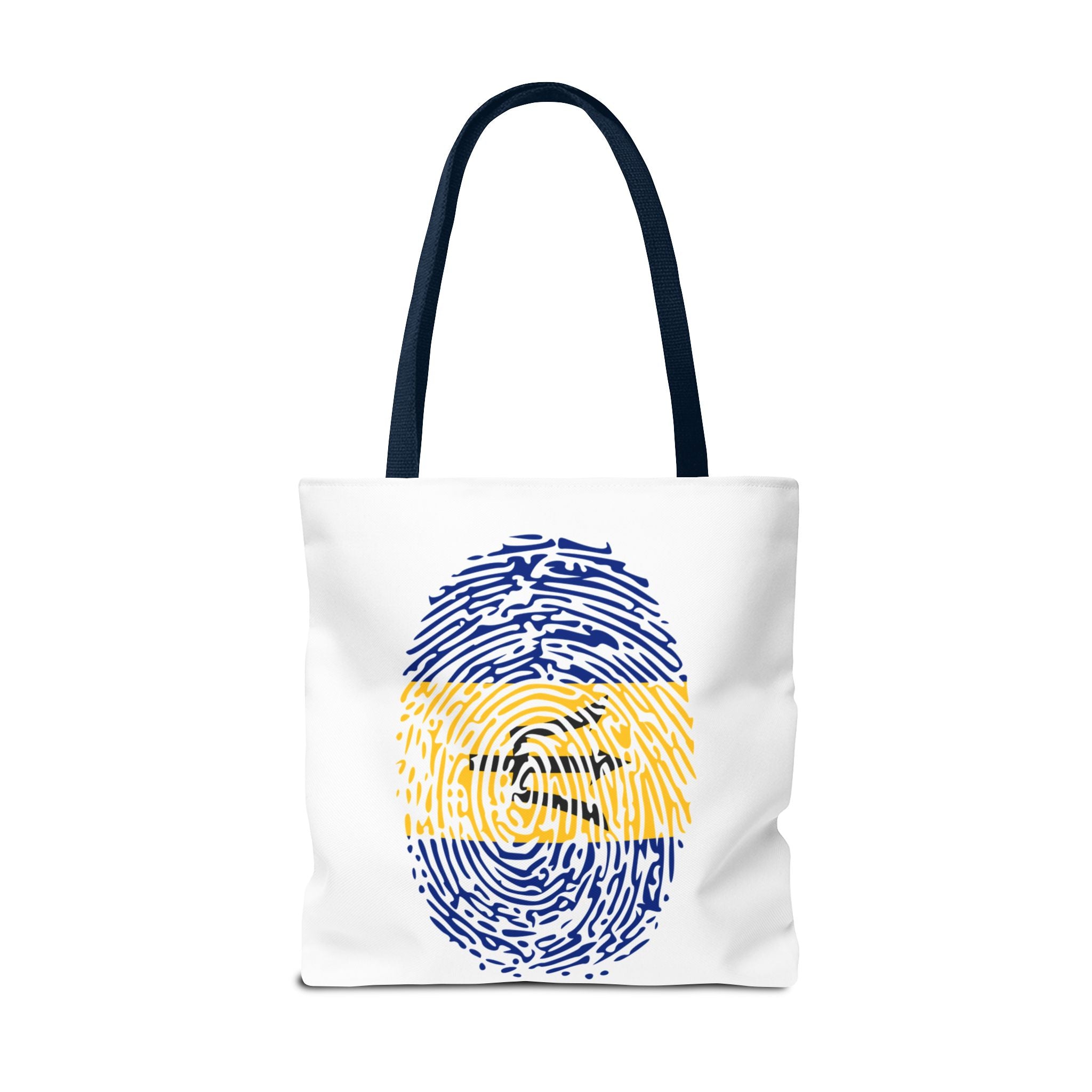 Barbados Flag Fingerprint Tote