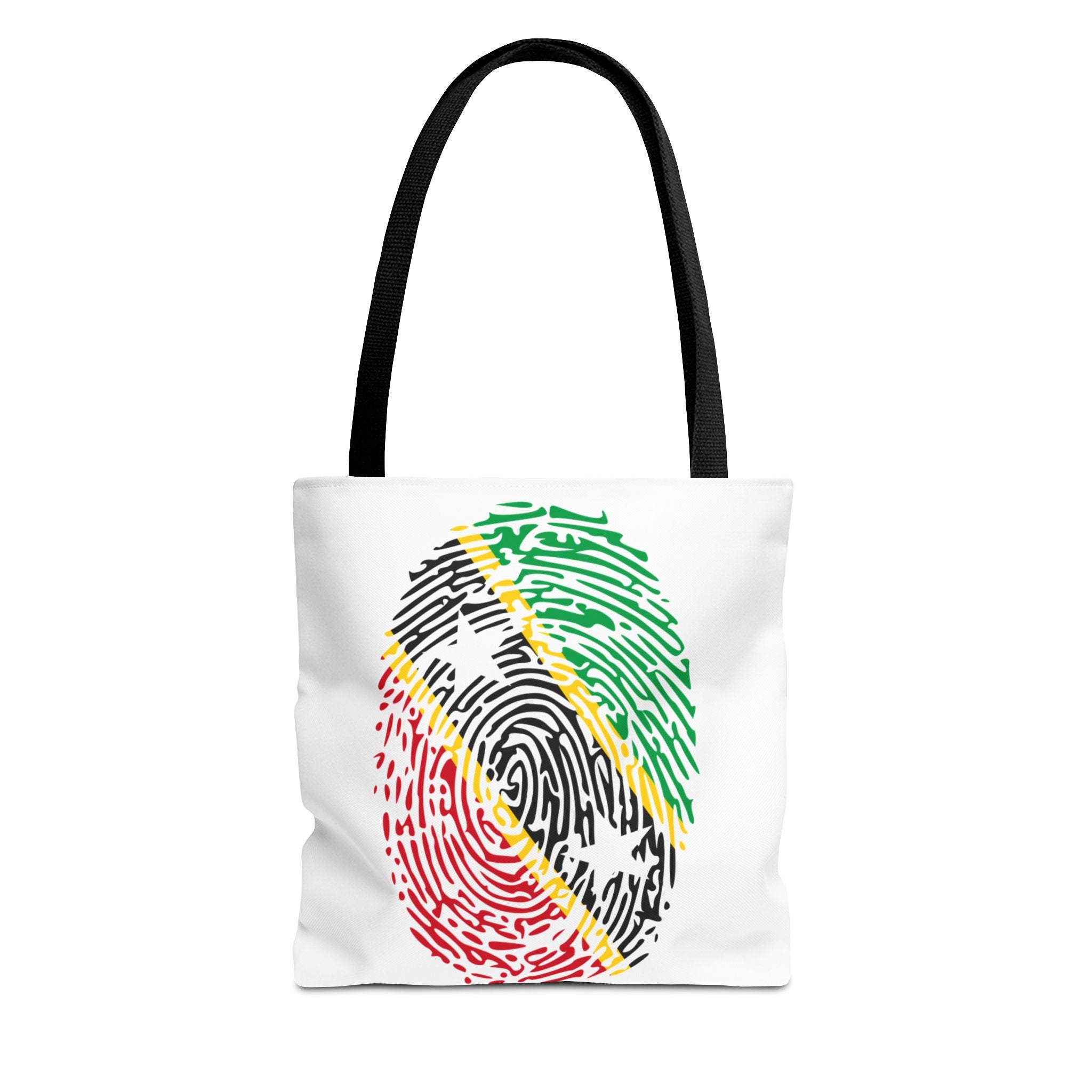 St. Kitts & Nevis Flag Fingerprint Tote