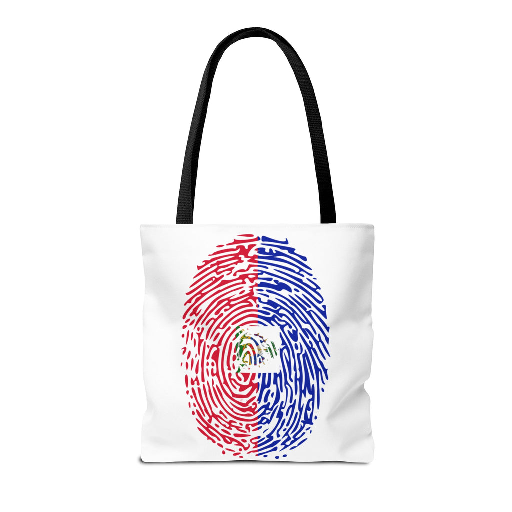 Haiti Flag Fingerprint Tote