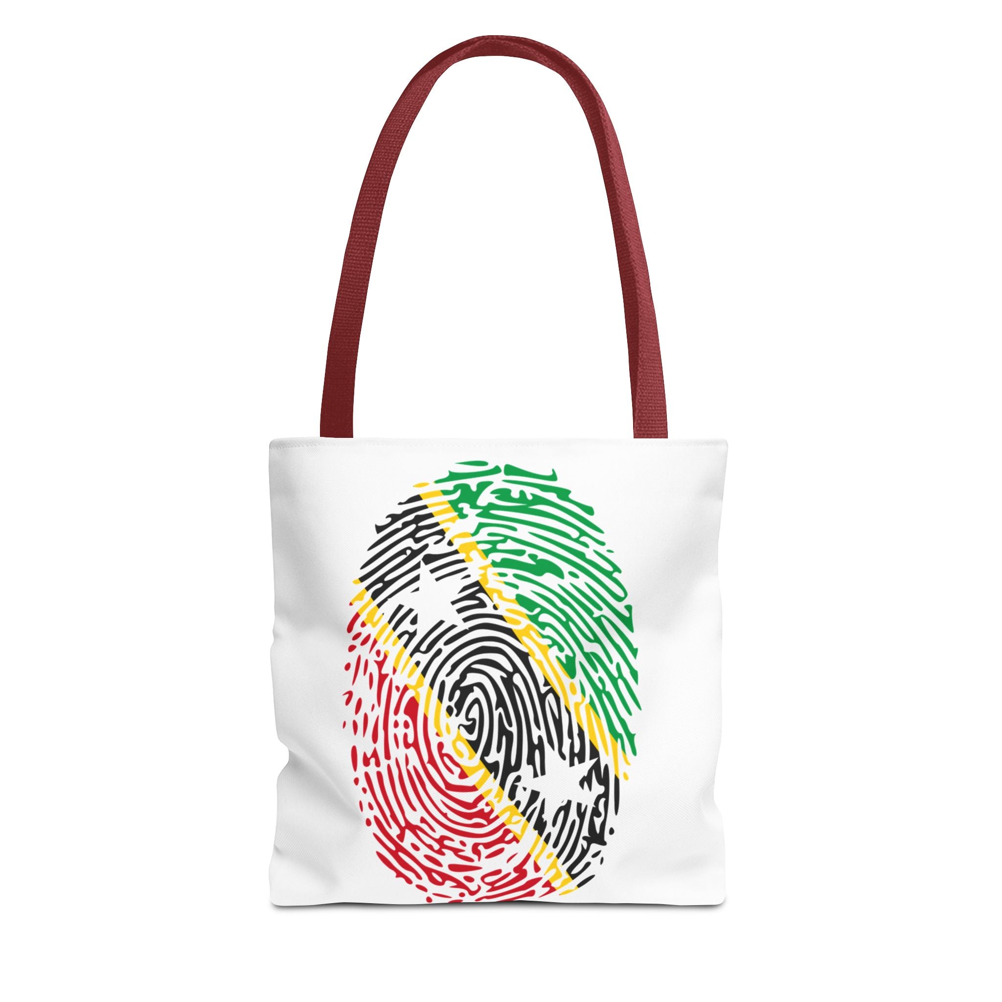 St. Kitts & Nevis Flag Fingerprint Tote