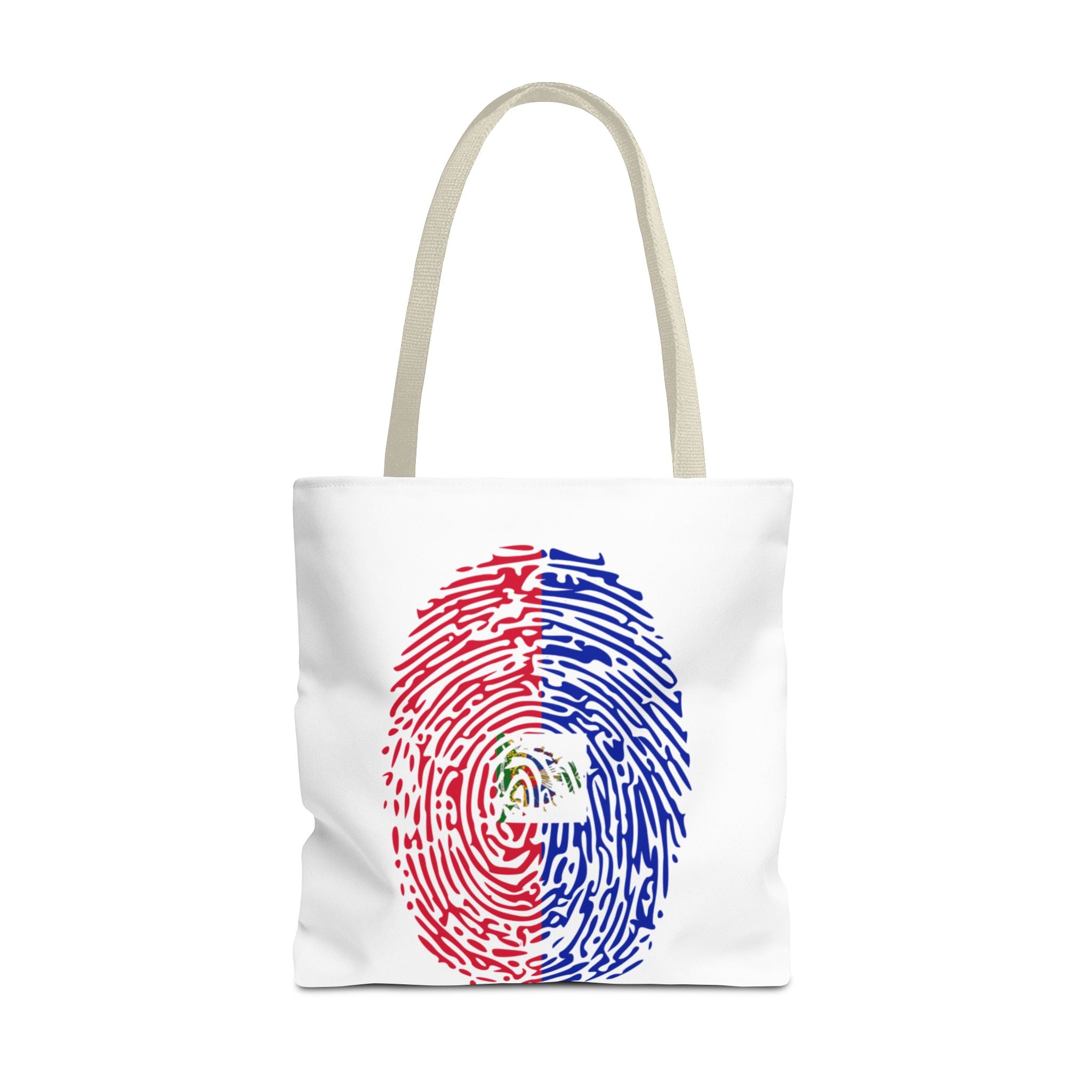 Haiti Flag Fingerprint Tote
