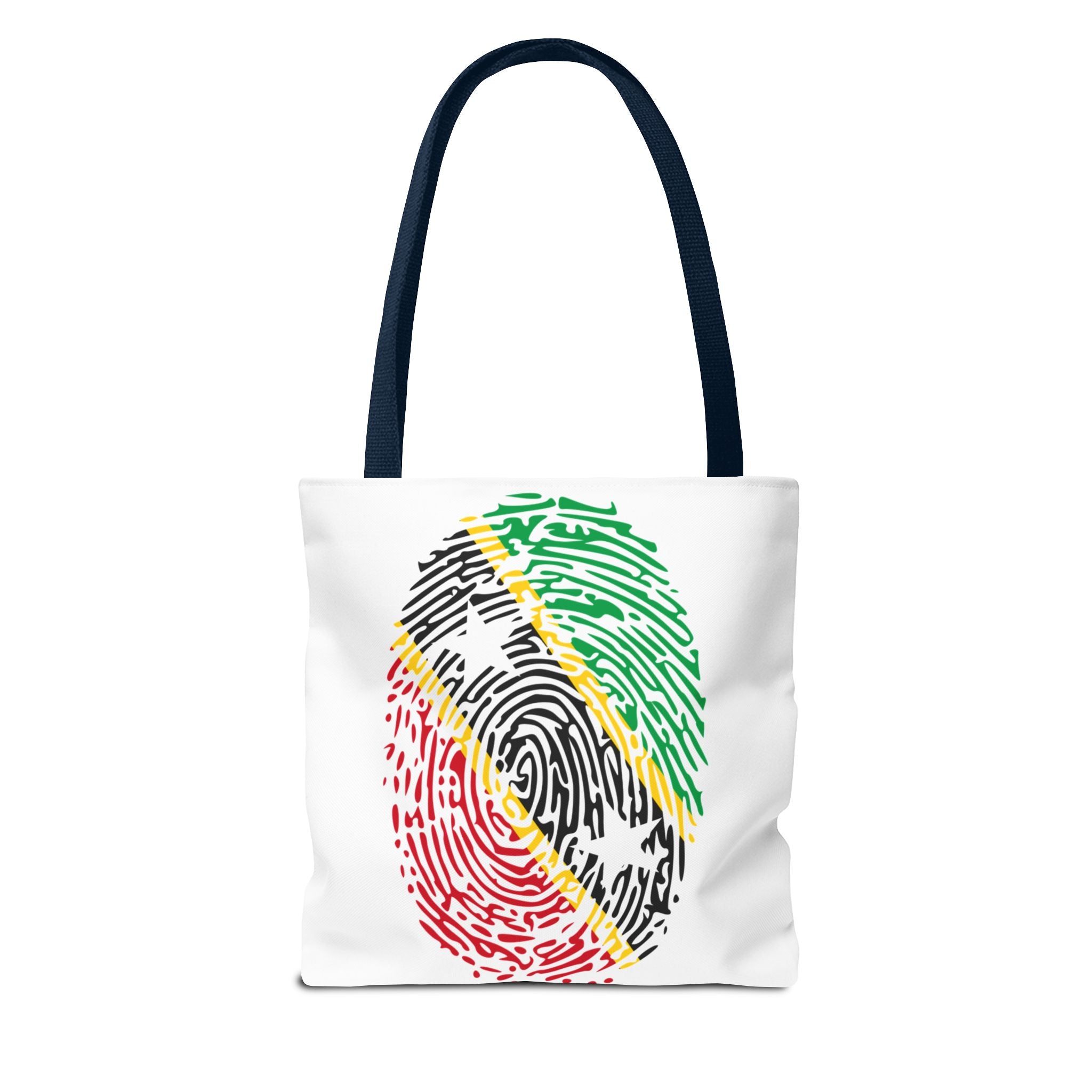 St. Kitts & Nevis Flag Fingerprint Tote
