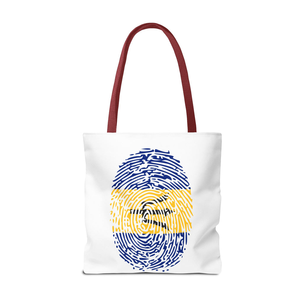 Barbados Flag Fingerprint Tote