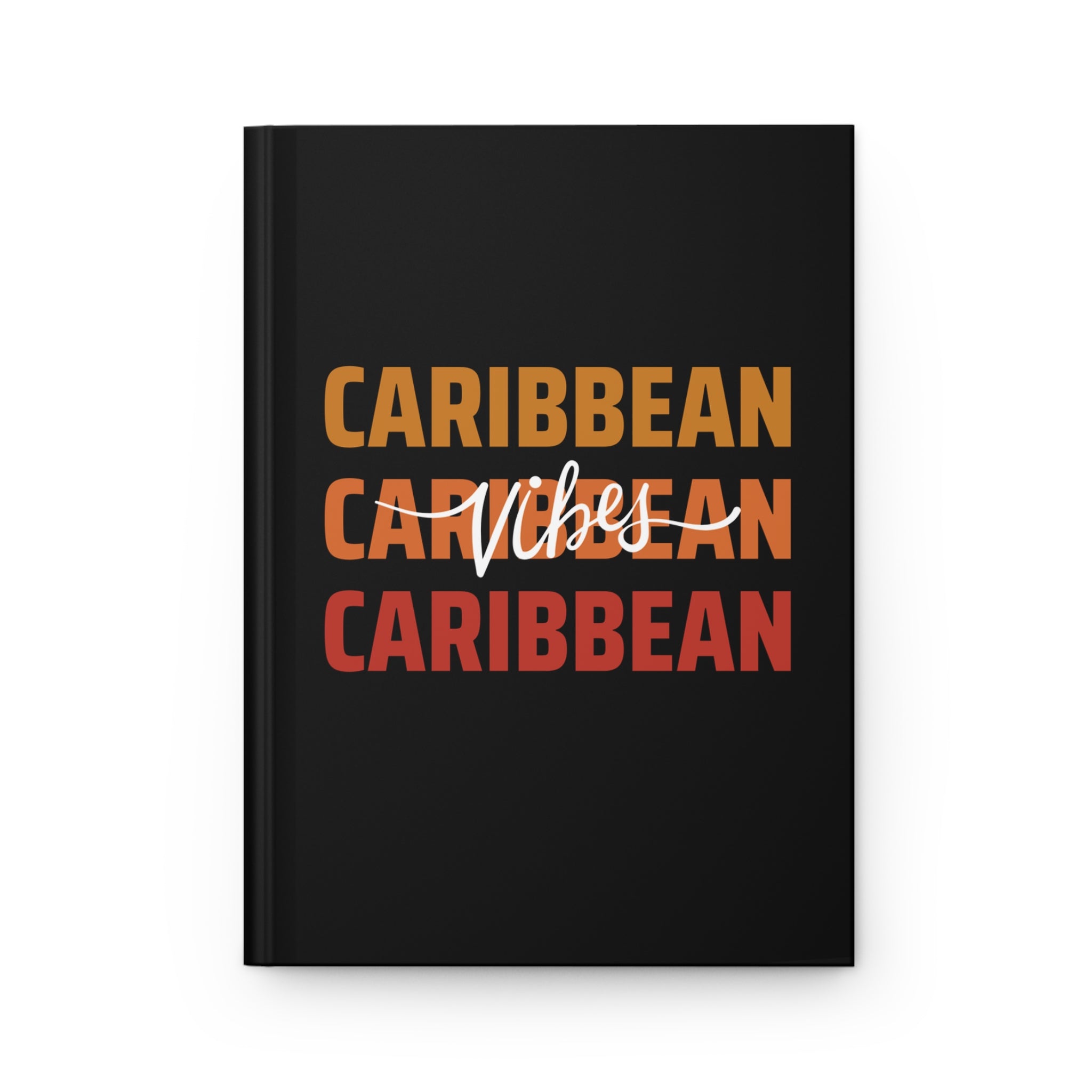 Caribbean Vibes Hardcover Journal (Black)