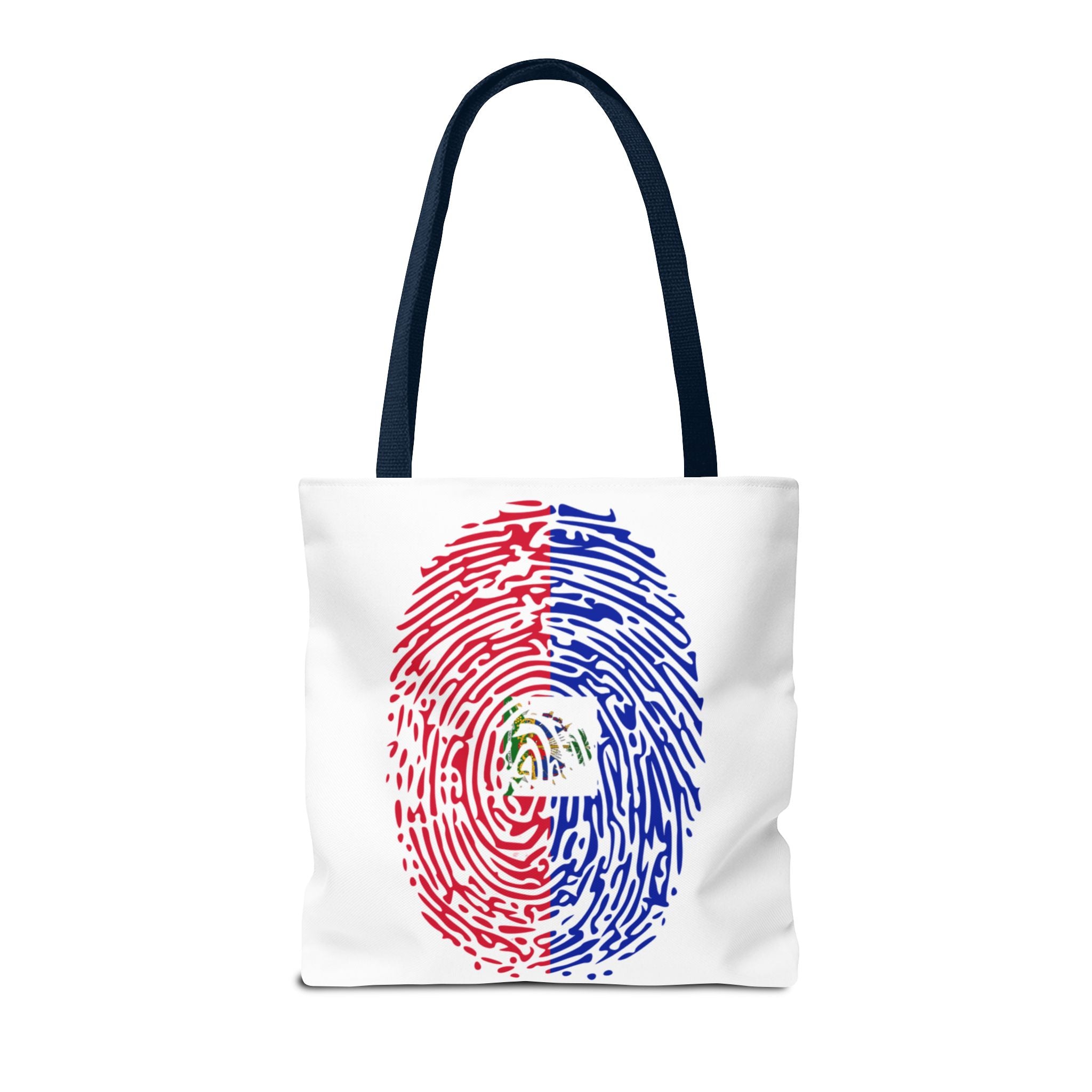 Haiti Flag Fingerprint Tote