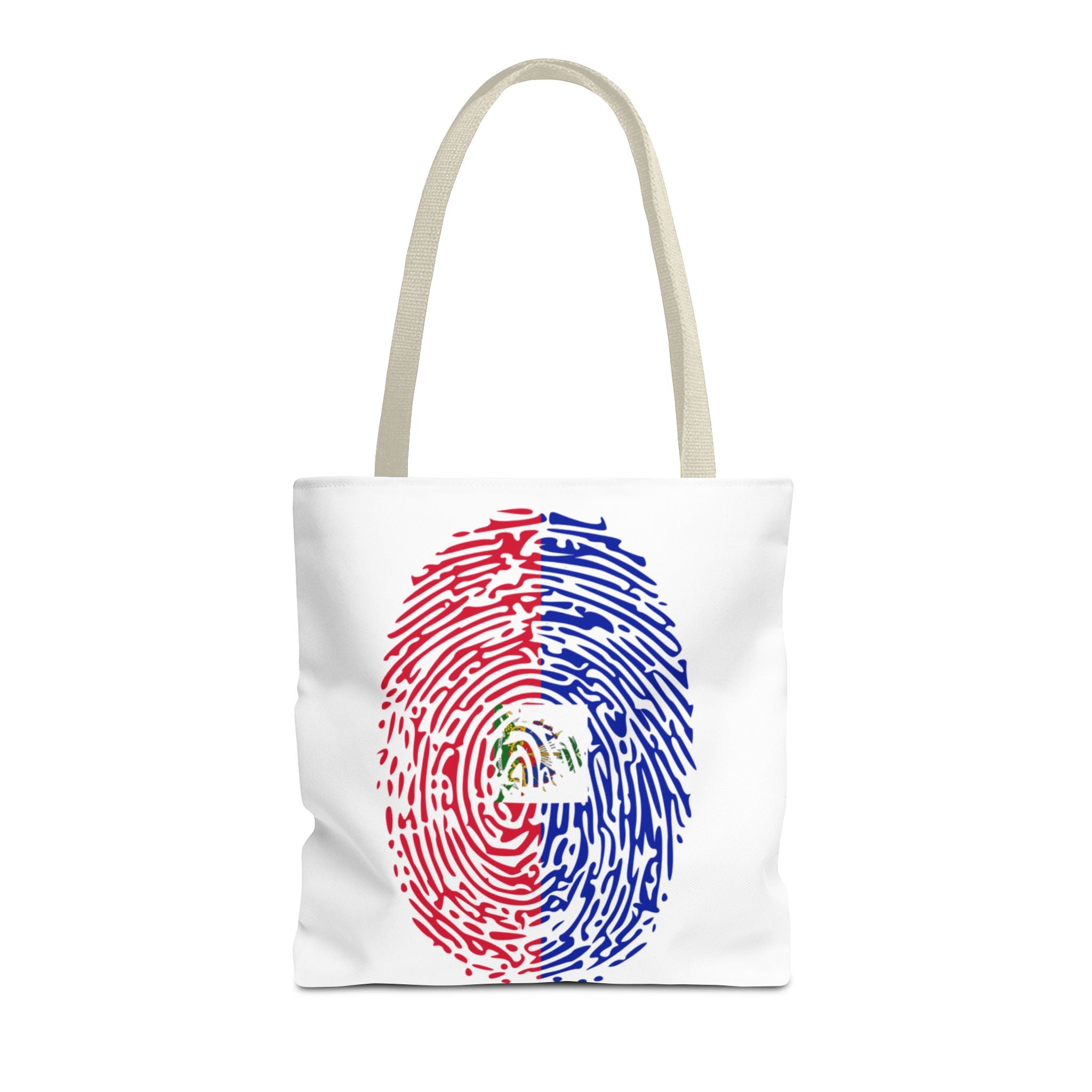 Haiti Flag Fingerprint Tote