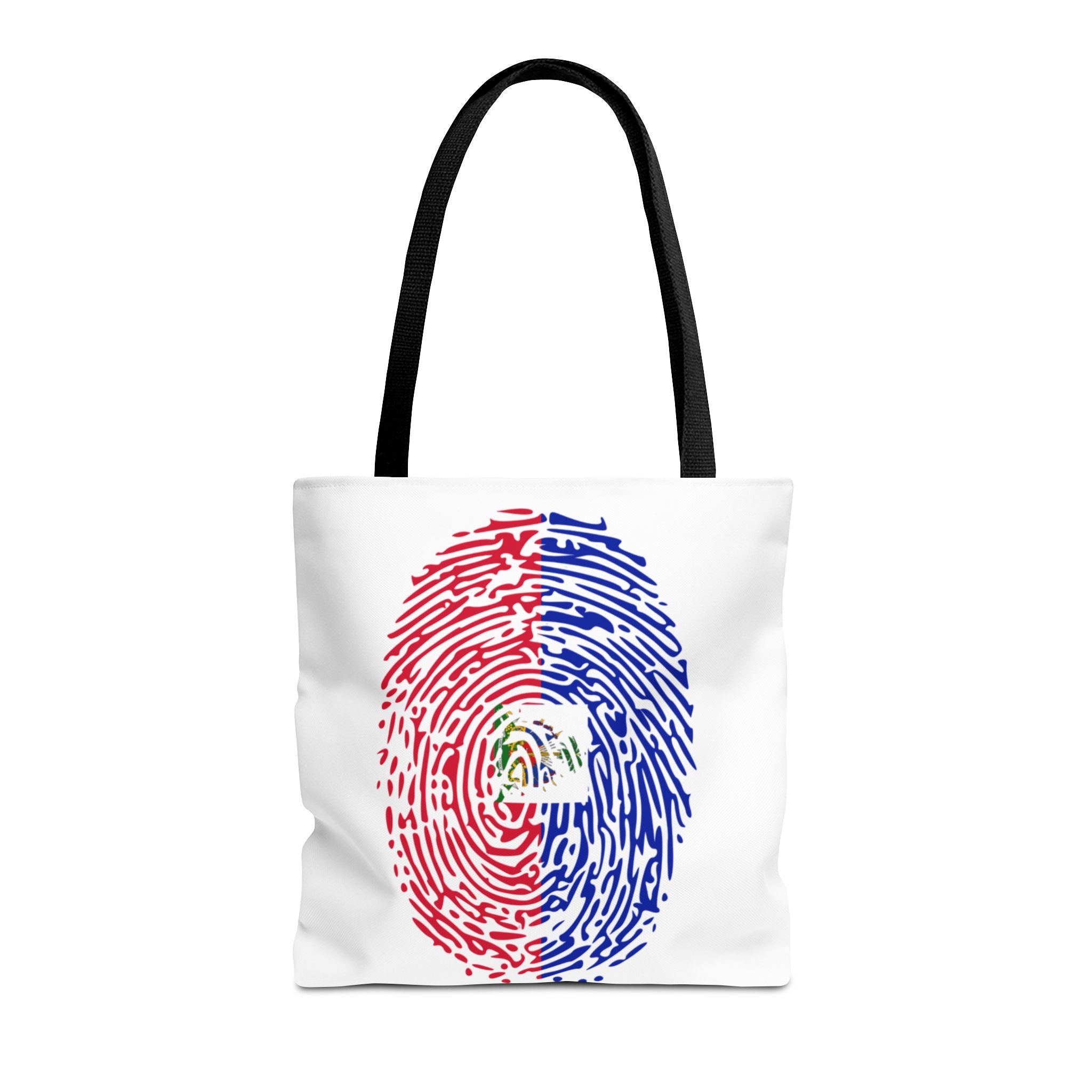 Haiti Flag Fingerprint Tote