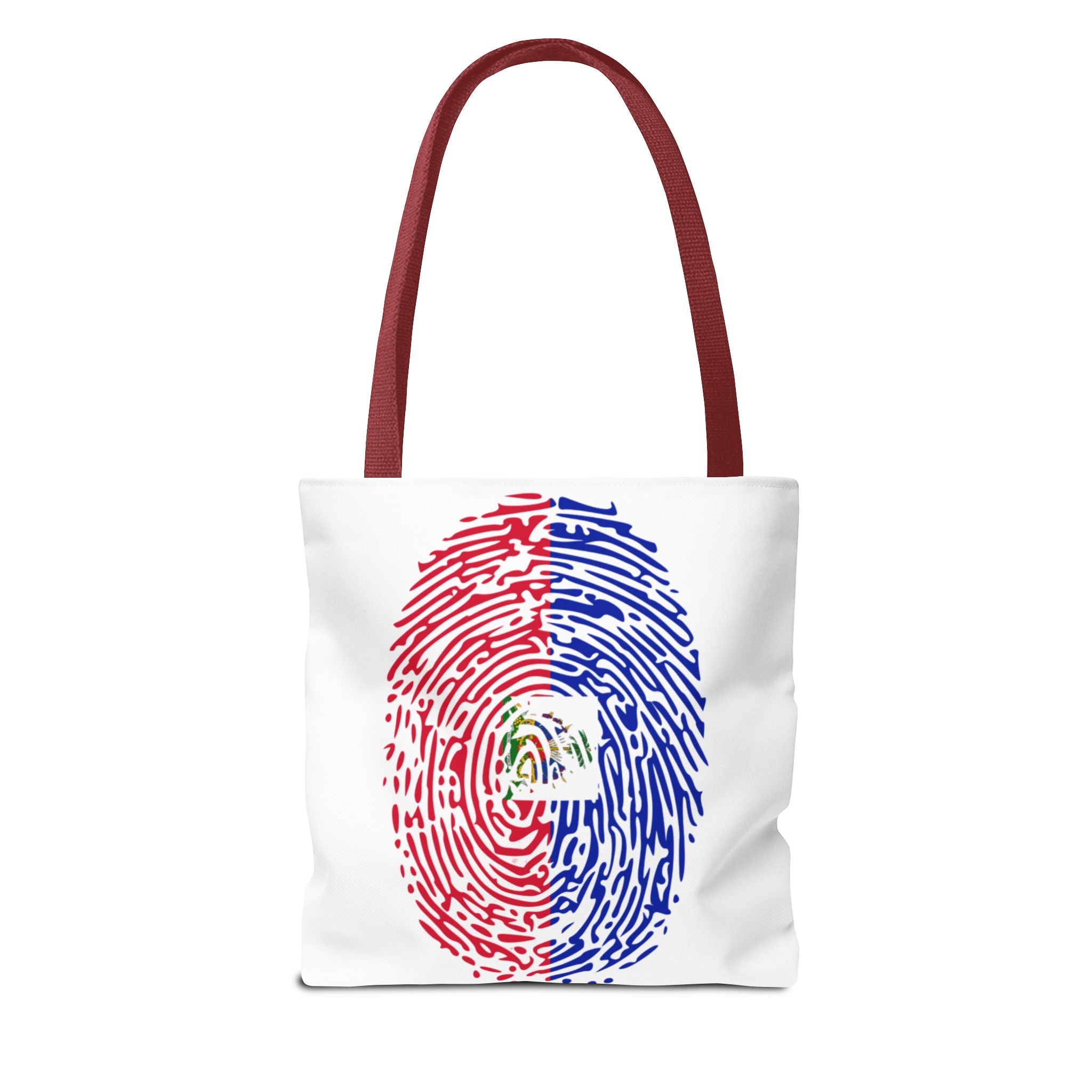 Haiti Flag Fingerprint Tote
